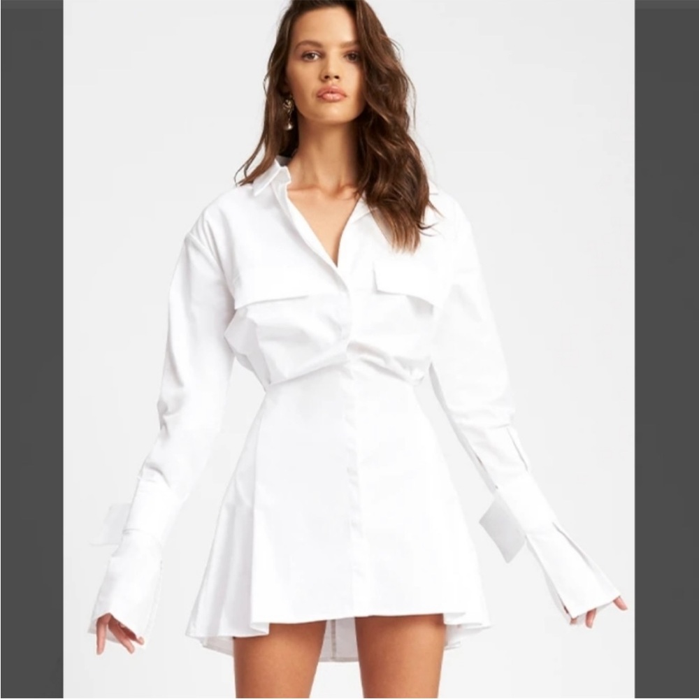 Lioness button down corset shirt dress